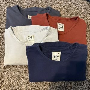 Bundle of 4 Wyr Wear Curve Crew Tees